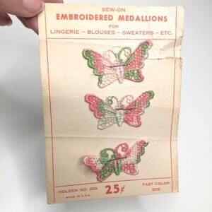 Vintage Holden Embroidered Sew-On Medallions